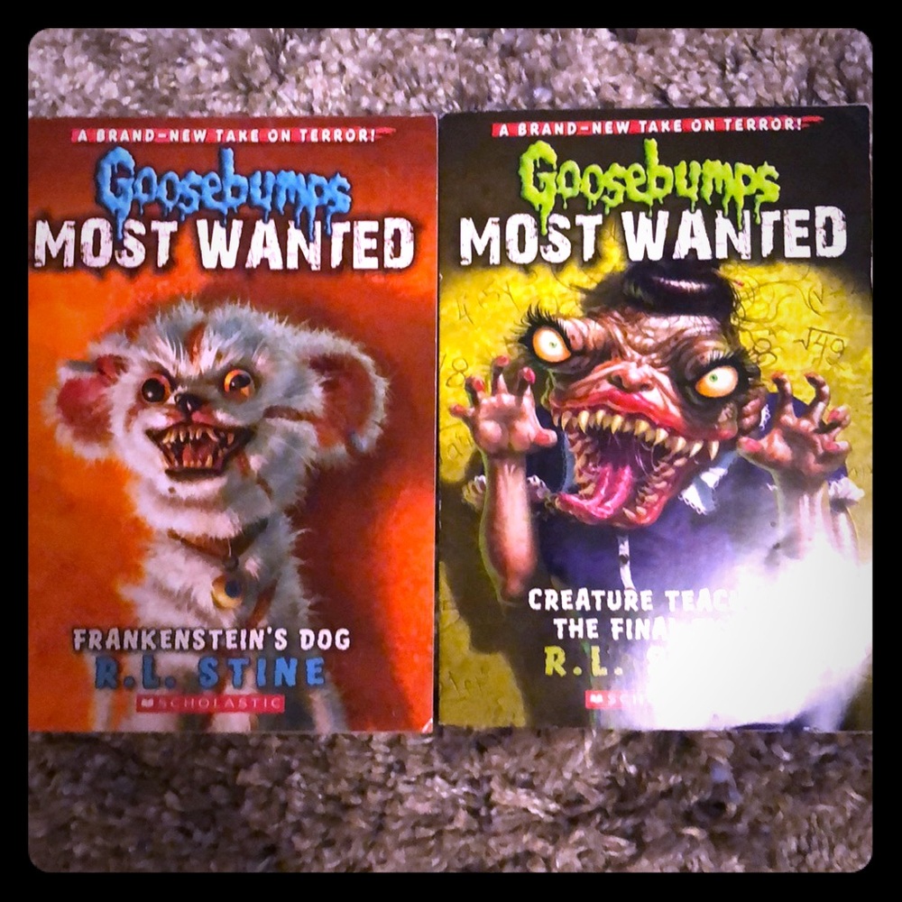 Lot 2 kids books Goosebumps Most wanted excellent